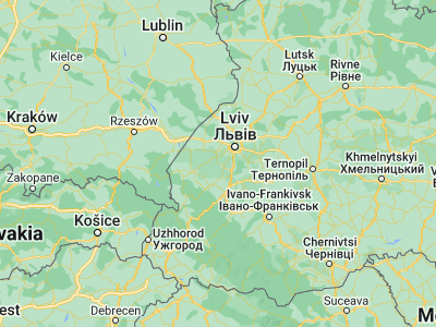 Map showing location of Komarno (49.62739, 23.69952)