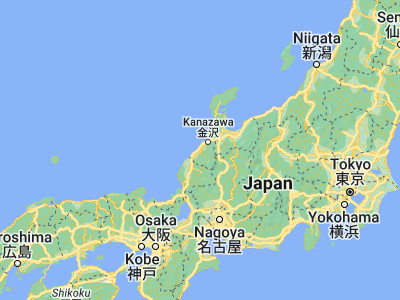 Map showing location of Komatsu (36.40263, 136.45088)