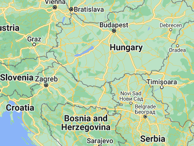 Map showing location of Komló (46.19278, 18.26494)