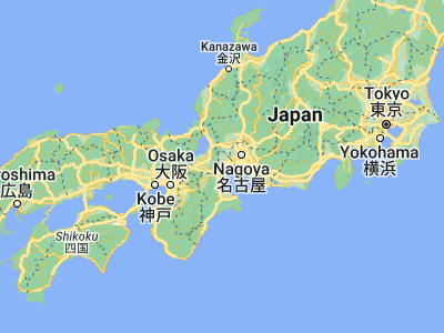 Map showing location of Komono (35, 136.51667)