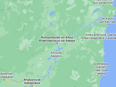 Map showing location of Komsomol’sk-na-Amure (50.55034, 137.00995)