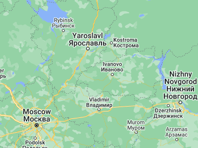 Map showing location of Komsomol’sk (57.02913, 40.37266)