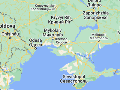 Map showing location of Komyshany (46.63716, 32.50719)