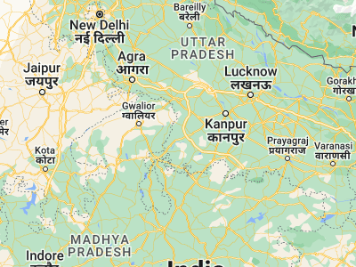 Map showing location of Konch (25.99451, 79.15127)