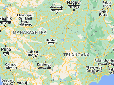 Map showing location of Kondalwādi (18.8, 77.76667)