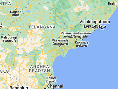 Map showing location of Kondapalle (16.61667, 80.53333)