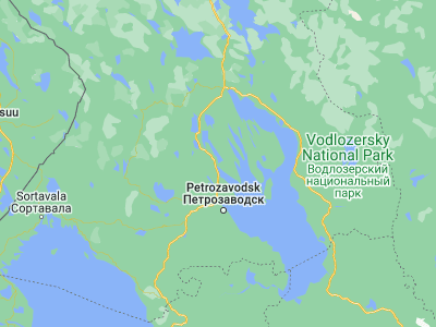 Map showing location of Kondopoga (62.20565, 34.26138)