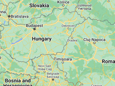 Map showing location of Kondoros (46.76667, 20.8)