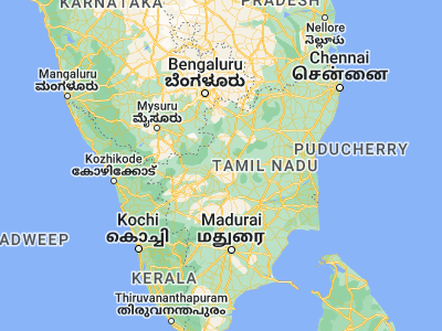 Map showing location of Konganāpuram (11.58333, 77.91667)