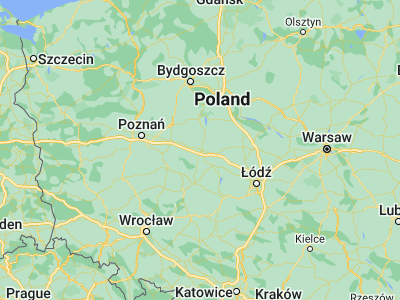 Map showing location of Konin (52.22338, 18.25121)