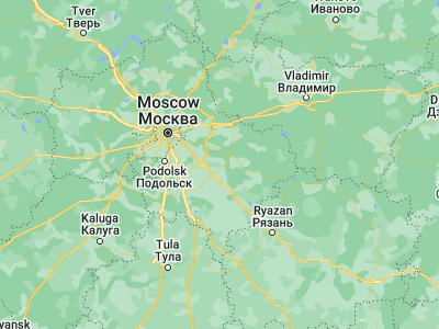 Map showing location of Konobeyevo (55.40776, 38.66261)