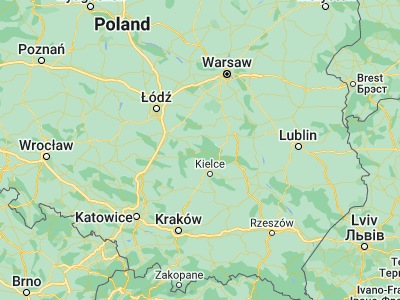 Map showing location of Końskie (51.19166, 20.40607)
