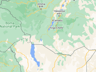 Map showing location of Konso (5.25, 37.48333)