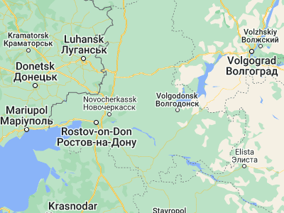 Map showing location of Konstantinovsk (47.58278, 41.09222)