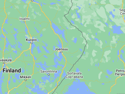 Map showing location of Kontiolahti (62.76023, 29.84711)