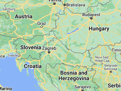 Map showing location of Koprivnica (46.16278, 16.8275)