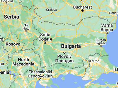 Map showing location of Koprivshtitsa (42.63333, 24.35)