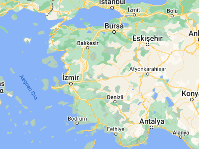 Map showing location of Köprübaşı (38.74972, 28.40472)