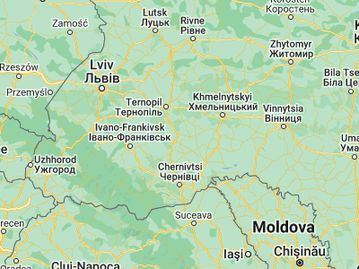 Map showing location of Kopychyntsi (49.10441, 25.91026)