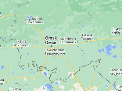 Map showing location of Kormilovka (55.00264, 74.10281)