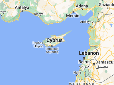 Map showing location of Kornos (34.92083, 33.39167)
