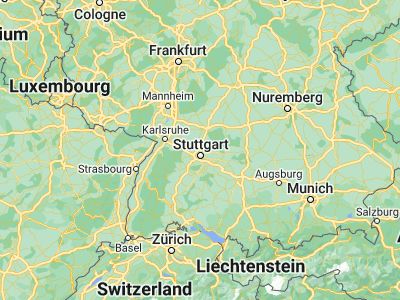 Map showing location of Kornwestheim (48.86158, 9.18569)