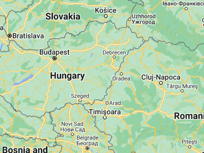 Map showing location of Körösladány (46.96667, 21.08333)