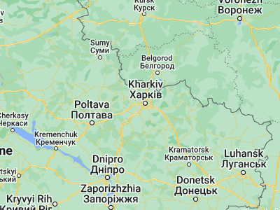 Map showing location of Korotych (49.94552, 36.04057)