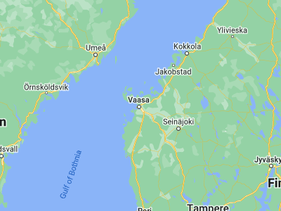 Map showing location of Korsholm (63.11418, 21.68216)