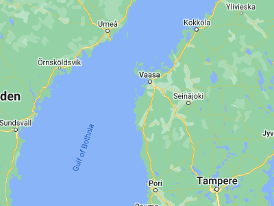 Map showing location of Korsnäs (62.78333, 21.2)