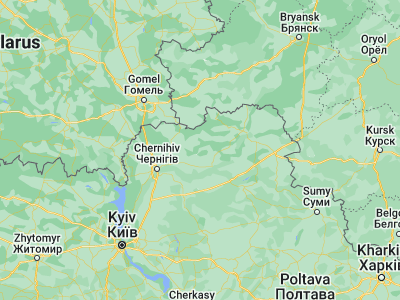 Map showing location of Koryukivka (51.76877, 32.24813)