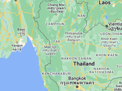 Map showing location of Kosamphi Nakhon (16.63131, 99.34975)