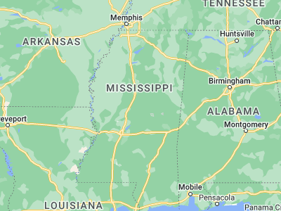 Map showing location of Kosciusko (33.05763, -89.58758)