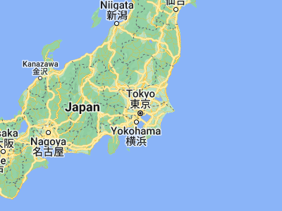 Map showing location of Koshigaya (35.88333, 139.78333)