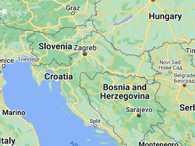 Map showing location of Kostajnica (45.21956, 16.53929)