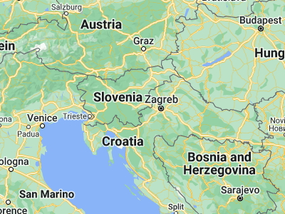 Map showing location of Kostanjevica na Krki (45.84611, 15.42222)