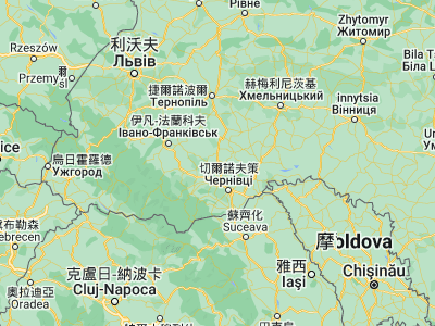 Map showing location of Kostryzhivka (48.65455, 25.71316)