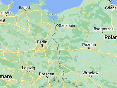 Map showing location of Kostrzyn nad Odrą (52.58713, 14.64953)
