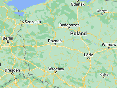 Map showing location of Kostrzyn (52.39847, 17.22811)