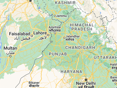 Map showing location of Kot Ïsa Khān (30.94523, 75.13763)