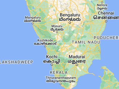 Map showing location of Kotagiri (11.42072, 76.86035)