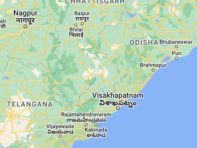 Map showing location of Kotapārh (19.15, 82.35)