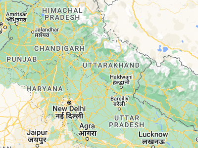 Map showing location of Kotdwāra (29.74336, 78.51945)