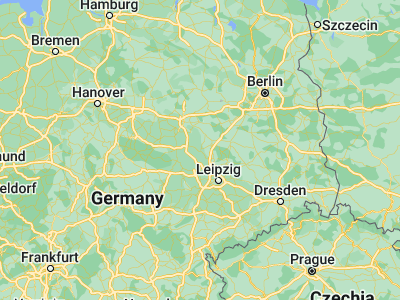 Map showing location of Köthen (51.75186, 11.97093)
