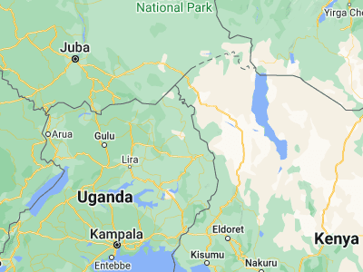 Map showing location of Kotido (2.98056, 34.13306)