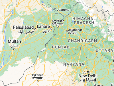 Map showing location of Kotkapura (30.5819, 74.83298)