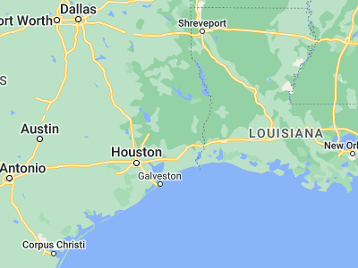 Map showing location of Kountze (30.3716, -94.31241)