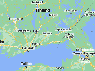 Map showing location of Kouvola (60.86667, 26.7)
