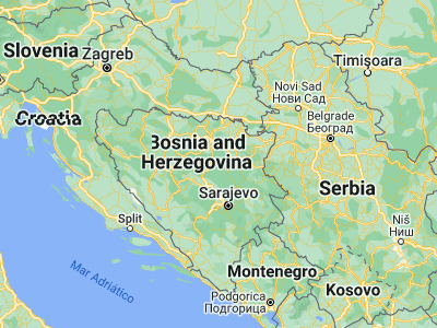 Map showing location of Kovači (44.44874, 18.20521)