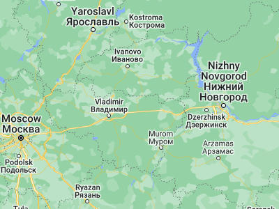 Map showing location of Kovrov (56.35722, 41.31917)